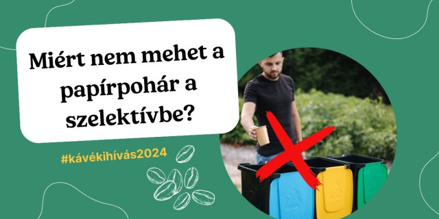 papírpohár a szelektívbe NE